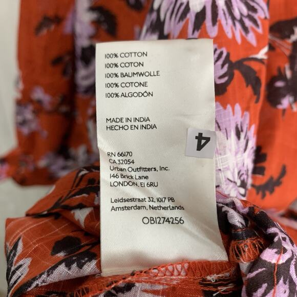 Maeve Red Floral Balloon Sleeve Blouse Top XL NWT - Picture 5 of 5